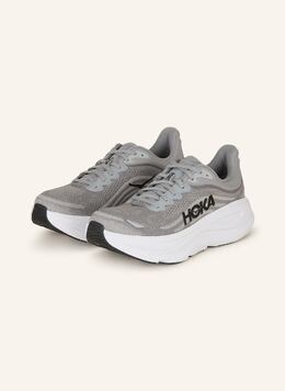 HOKA: Серые кроссовки 