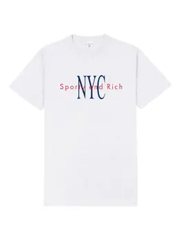 Sporty & Rich: Футболка с принтом 