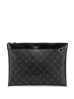 Louis Vuitton Pre-Owned: Чёрный клатч 