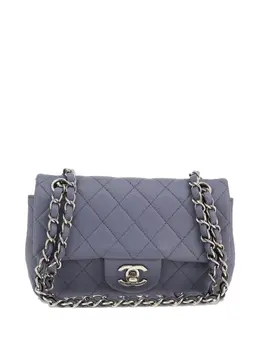 CHANEL Pre-Owned: Голубая сумка 