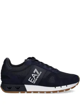 Ea7 Emporio Armani: Синие кроссовки 