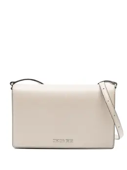 Michael Michael Kors: Бежевая сумка через плечо 