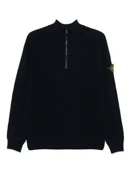 Stone Island: Синий свитер  Compass