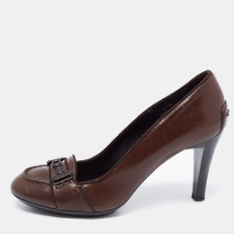 Tod's: Тёмные лоферы  Double T