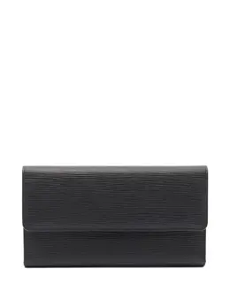 Louis Vuitton Pre-Owned: Чёрный кошелёк 