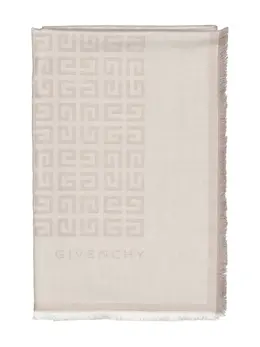 Givenchy: Светлый шарф  4G