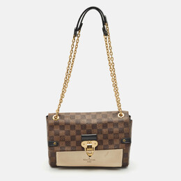 Louis Vuitton: Бежевая сумка 