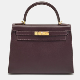Hermes: Фиолетовая сумка  Kelly