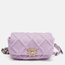 Chanel: Фиолетовая сумка 