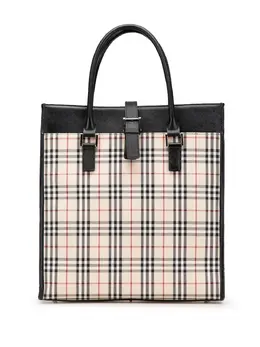 Burberry Pre-Owned: Коричневая сумка-шоппер 