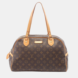 Louis Vuitton: Коричневая сумка 
