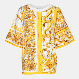 Dolce & Gabbana: Жёлтая футболка  Majolica