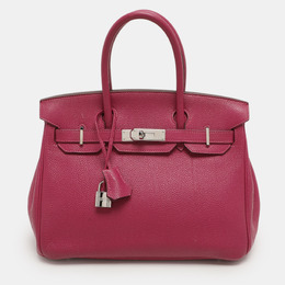Hermes: Фиолетовая сумка  Birkin 30