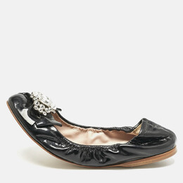 Miu Miu: Чёрные балетки 