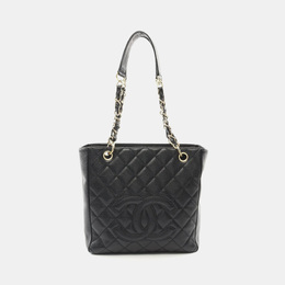 Chanel: Чёрная сумка-шоппер 