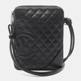 Chanel: Чёрная сумка через плечо 