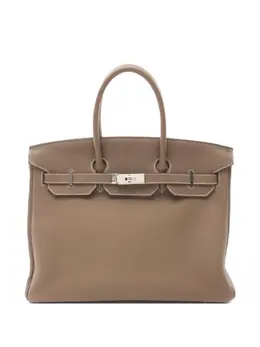 Hermès Pre-Owned: Коричневая сумка-шоппер 