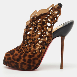 Christian Louboutin: Коричневые босоножки 