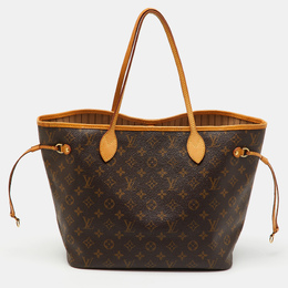 Louis Vuitton: Коричневая сумка  Neverfull MM