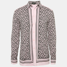 Versace: Розовая рубашка 
