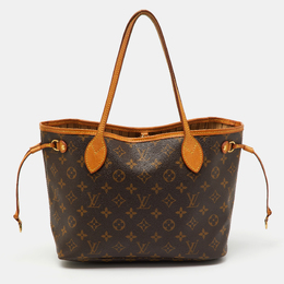 Louis Vuitton: Коричневая сумка  Neverfull