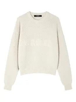 Versace: Белый свитер 