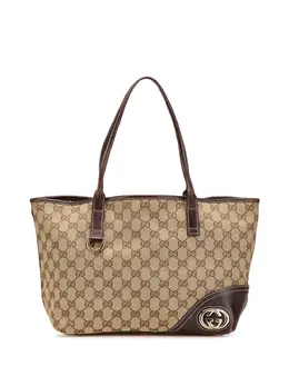 Gucci Pre-Owned: Коричневая сумка-шоппер 