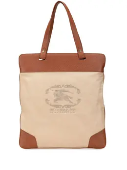 Burberry Pre-Owned: Коричневая сумка-шоппер 