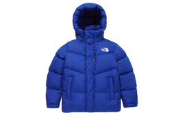 The North Face: Синий пуховик 