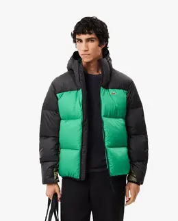 Lacoste: Чёрный пуховик 
