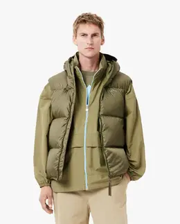 Lacoste: Зелёный жилет 