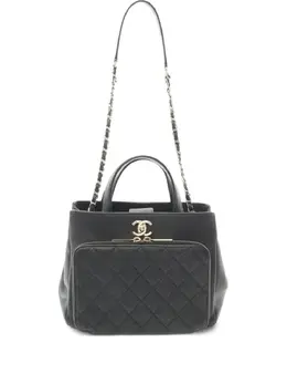 CHANEL Pre-Owned: Чёрная сумка 