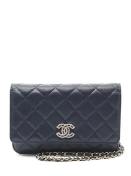 CHANEL Pre-Owned: Синий кошелёк 