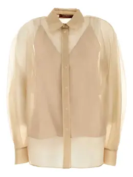 Max Mara: Бежевая рубашка 