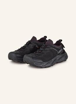HOKA: Чёрные ботинки 