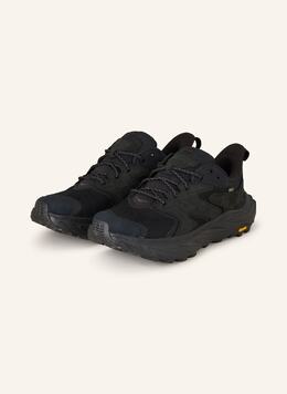 HOKA: Чёрные ботинки 