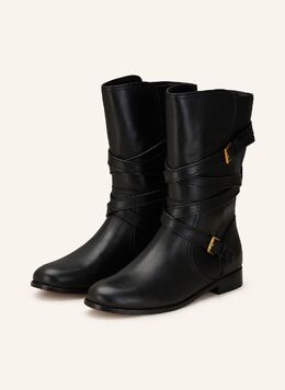 Lauren Ralph Lauren: Чёрные ботинки 