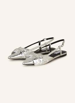 Steve Madden: Серебристые балетки 