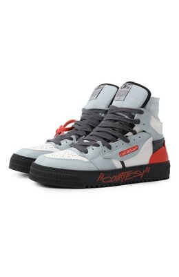 Off-White: Голубые кеды  Off Court