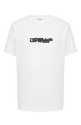 Off-White: Хлопковая футболка 