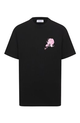 Off-White: Хлопковая футболка 