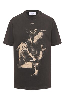 Off-White: Хлопковая футболка 