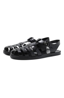 Off-White: Чёрные сандалии 