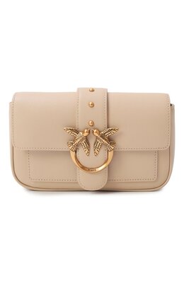 Pinko: Бежевая сумка  Love