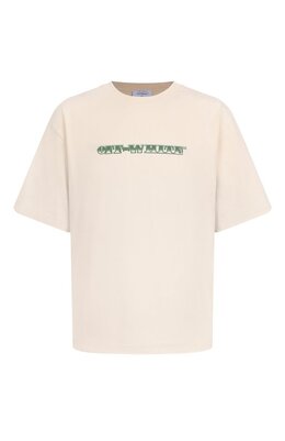 Off-White: Хлопковая футболка 