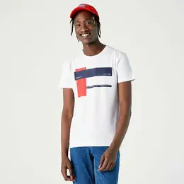 LACOSTE: Белая футболка 