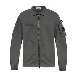 Stone Island: Серая рубашка  Compass