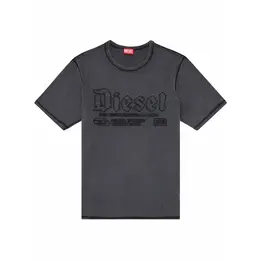 DIESEL: Серая футболка 