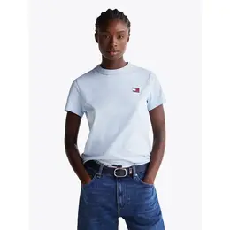 Tommy Jeans: Голубая футболка 