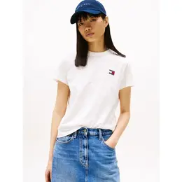 Tommy Jeans: Белая футболка 